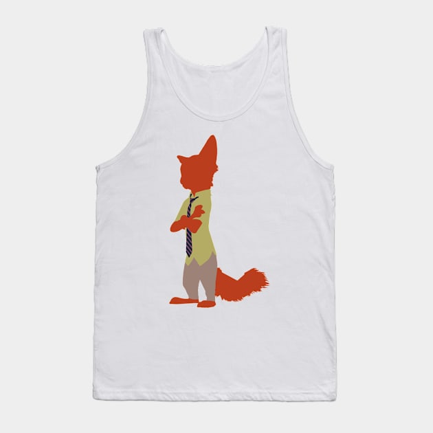 Wiley Fox Tank Top by beefy-lamby